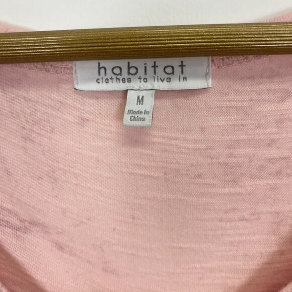 Habitat Pink Asymmetrical Hem V Neck Short Sleeve Top - Picture 6 of 10
